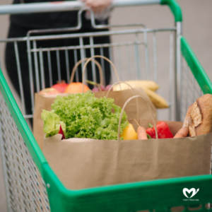 Groceries in Shopping Cart