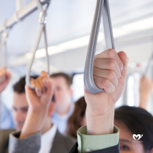Commuters On Public Transportation